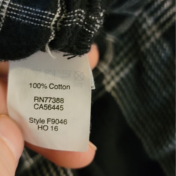 Madewell Boheme Popover Hayden Plaid Peplum Top Size XS - Picture 4 of 6